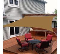 Cette Voile d'ombrage rectangulaire de 4 m x 8 m, avec Son auvent, est idéale pour Une terrasse, Un abri de Voiture, Un Jardin ou Une Cour arrière. Elle Bloque Les Rayons du Soleil et Bien p