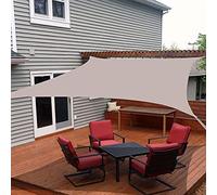 Cette Voile d'ombrage rectangulaire de 4 m x 8 m, avec Son auvent, est idéale pour Une terrasse, Un abri de Voiture, Un Jardin ou Une Cour arrière. Elle Bloque Les Rayons du Soleil et Bien p
