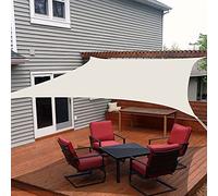 Cette Voile d'ombrage rectangulaire de 4 m x 8 m, avec Son auvent, est idéale pour Une terrasse, Un abri de Voiture, Un Jardin ou Une Cour arrière. Elle Bloque Les Rayons du Soleil et Bien p