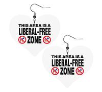 Cette zone est une boucle d'oreille en cuir de zone libre libérale pour les femmes pendantes boucle d'oreille goutte pendentif coeur avec crochet cadeaux pour fille adulte