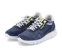 Cetti Baskets basses pour homme en cuir bleu, bleu marine, 43 EU