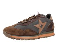 CETTI Chaussures de sport en cuir et mesh, décontractées, avec cordon élastique, semelle en caoutchouc, pour homme, Oxyde, 44 EU