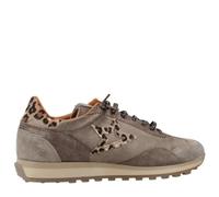 CETTI Chaussures décontractées en cuir et maille, imprimé animal, cordon élastique, semelle en caoutchouc, pour femme, Vieux rose, 38 EU