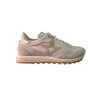 CETTI Chaussures en cuir et tissu, cordon élastique, semelle en caoutchouc, daim, nubuck, semelle amovible, pour femme, blanc ivoire, 40 EU