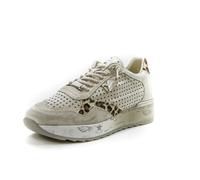 Cetti Confortable Y Elegant EBASKETS Femme 848 Cuir PERFORADA Ivory Talla 39