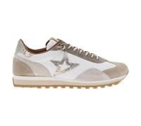 Cetti - Femme - Baskets Basses Cuir Blanc 38 EU - Étoiles Imprimées Serpent - Mariage - Printemps-Été - Course à Pied - Léger - Low-Top - Modérément Rembourré - Cuir et Textile