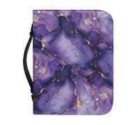 Ceudet Bible Covers Étui de protection pour femme Grand sac de transport pour la Bible, Marbre bleu 04, M