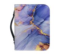 Ceudet Bible Covers Étui de protection pour femme Grand sac de transport pour la Bible, Violet marbré, x-large