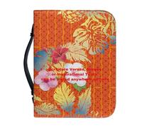 Ceudet Couverture de la Bible personnalisée pour femme - Étui élégant et personnalisé avec poignées - Étui biblique pour journal, ajoutez des noms, des écritures, des textes inspirants, croix florale