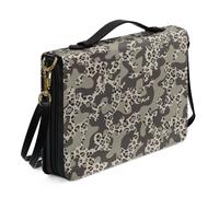 Ceudet Étui de bible en cuir pour homme et femme avec poches, animal imprimé, XL