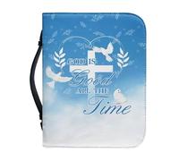 Ceudet Étui de bible en cuir synthétique pour homme et femme, étui de bible Aand Cross Bible, housse de livre bible, L, Psaumes et la croix, xx-large