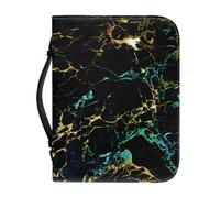 Ceudet Étui de bible en marbre vert pour femme - Grand sac fourre-tout avec poignée - Fournitures de journal biblique pour homme - Couverture de la Bible pour étude de la Bible - Fournitures