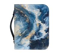 Ceudet Étui de bible en marbre vert pour femme - Grand sac fourre-tout avec poignée - Fournitures de journal biblique pour homme - Couverture de la Bible pour étude de la Bible - Fournitures