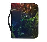 Ceudet Étui de bible en marbre vert pour femme - Grand sac fourre-tout avec poignée - Fournitures de journal biblique pour homme - Couverture de la Bible pour étude de la Bible - Fournitures