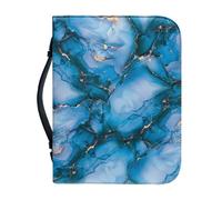 Ceudet Étui de bible en marbre vert pour femme - Grand sac fourre-tout avec poignée - Fournitures de journal biblique pour homme - Couverture de la Bible pour étude de la Bible - Fournitures