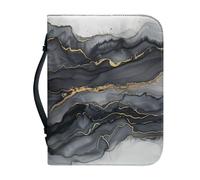 Ceudet Étui de bible en marbre vert pour femme - Grand sac fourre-tout avec poignée - Fournitures de journal biblique pour homme - Couverture de la Bible pour étude de la Bible - Fournitures