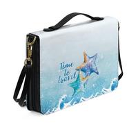 Ceudet Étui de bible occidental pour homme et femme avec poches - Housse de protection de la Bible en cuir pour homme et femme - Taille L, Étoile de mer à cinq branches, x-large