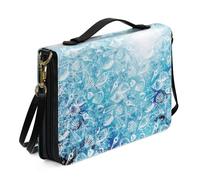 Ceudet Étui de protection en cuir pour femme et homme - Accessoires de la Bible - Sac fourre-tout - Couverture rigide, Conch Shell, M