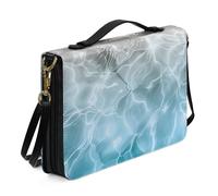 Ceudet Étui de protection en cuir pour femme et homme - Accessoires de la Bible - Sac fourre-tout - Couverture rigide, Ondulations., xx-large
