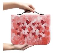 Ceudet Étui de transport en cuir synthétique léger pour homme et femme Motif tournesol A Cross, Amour de la Saint-Valentin, M
