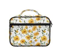 Ceudet Étuis bibliques pour femme - Housses de Bible personnalisées - Sac d'église - Boîte à Bible, Motif à fleurs - Jaune, Taille unique