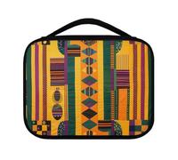 Ceudet Grand sac d'étude de la Bible en agneau de tournesol, portable et robuste pour femme, étui léger avec rangement pour stylos, sac de bible multifonction avec poches et poignée, Style africain -