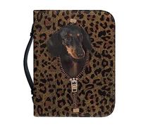 Ceudet Housse de Bible à motif floral en cuir PU, The Ais My Strength and My, étui de bible avec poignée et sac à fermeture éclair pour femme pour étude de la Bible, extérieur, navetteur quotidien,