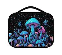 Ceudet Housse de Bible aquarelle A pour femme avec poches, sac fourre-tout léger et durable et multi-usage, organiseur de fournitures de bible, noir, Bleu champignon et noir, Taille unique