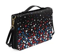 Ceudet Housse de Bible en cuir pour homme, femme, enfant, housse de Bible extra large pour homme et femme, Etoiles, xx-large