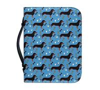 Ceudet Housse de bible en cuir synthétique avec poignée - Motif chien dalmatien pour homme et femme - Grand sac fourre-tout pour bible - Housse de bible pour fournitures d'étude biblique, taille XL,