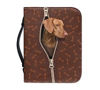 Ceudet Housse de bible en cuir synthétique avec poignée - Motif chien dalmatien pour homme et femme - Grand sac fourre-tout pour bible - Housse de bible pour fournitures d'étude biblique, taille XL,