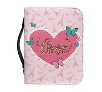Ceudet Housse de bible en cuir synthétique avec poignée - Motif chien dalmatien pour homme et femme - Grand sac fourre-tout pour bible - Housse de bible pour fournitures d'étude biblique, taille XL,