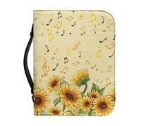 Ceudet Housse de bible en cuir synthétique pour homme et femme - Motif drapeau américain - Grand sac de bible avec poignée - Fermeture éclair - Pour fournitures d'étude biblique, taille XXL, Notes de