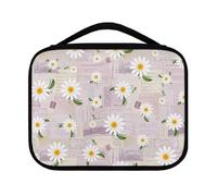 Ceudet Housse de bible Fire Baseball - Étui de transport multifonction portable et durable pour femme - Grand étui pour la Bible d'église avec rangement pour stylos - Bleu, Papier journal marguerite