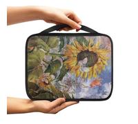 Ceudet Housse de bible marguerite pour homme, étui de support de bible portable léger pour femme, housse de bible imperméable, sac de transport de la Bible, sac fourre-tout de taille standard,