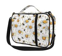 Ceudet Housse de bible occidentale pour enfants - Sacs d'église pour filles, Imprimé chrysanthèmes blancs, Taille unique