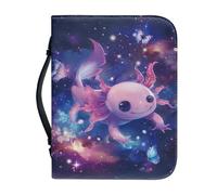 Ceudet Housse de bible pour femme, sac de bible d'église avec poignée pour housse de bible, sac de transport pour housse de Bible, fleurs et croix, taille L, Adorable animal, xx-large