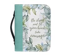 Ceudet Housse de bible pour femmes et filles, faites confiance à l'Awith All Your Heart, sacs de transport pour livres bibliques en cuir synthétique, sac d'église, protection pour la Bible, M, Soyez