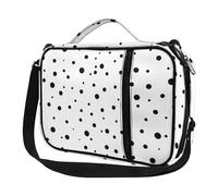 Ceudet Housse de bible pour homme et femme avec bandoulière, Pois noirs 01, Taille unique