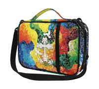 Ceudet Housse de bible pour homme et femme avec poches - Jolie housse de bible Diversebee avec sangle, Textures colorées avec impression croix, Taille unique