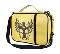 Ceudet Housse de bible pour homme et femme avec poches - Jolie housse de bible Diversebee avec sangle, Imprimé ailes croisées, Taille unique