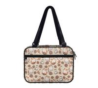 Ceudet Housse de bible pour homme et femme, grande taille, étui de transport pour église, école, sac biblique portable pour livres, stylos, cadeaux, Jolie balle en laine chat orange, Taille unique