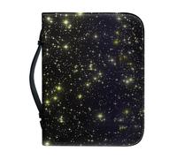 Ceudet Housse de protection biblique en cuir pour homme et femme, Jaune fluo 01, M