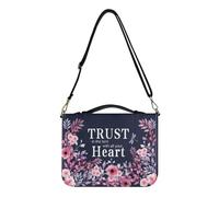 Ceudet Housse de transport en similicuir avec poignée supérieure et bandoulière - Motif tournesol A - Pour femmes, hommes, garçons et filles - Taille XXL, Trust Cœur Fleur, XL