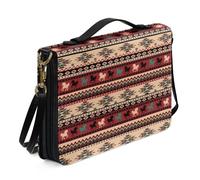 Ceudet Housses de bible en cuir pour homme et femme avec poches, kit d'accessoires bibliques, cheval, L