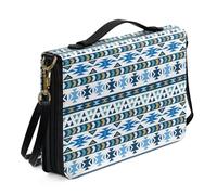 Ceudet Housses de bible en cuir pour homme et femme avec poches, kit d'accessoires bibliques, Motifs ethniques, xx-large