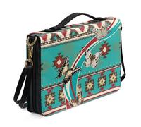 Ceudet Housses de bible en cuir pour homme et femme avec poches, kit d'accessoires bibliques, Style ethnique Butterf01, x-large
