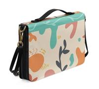 Ceudet Housses de bible moyennes pour femmes et hommes - Housses de bible en cuir pour femme - Sac fourre-tout personnalisé, Tie-dye Art01, L