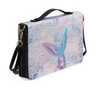 Ceudet Housses de bible personnalisées pour femmes, hommes, enfants, filles, garçons, housses de bible pour femmes et hommes avec poches, Queue de poisson bleu01, x-large