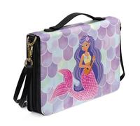 Ceudet Housses de bible personnalisées pour femmes, hommes, enfants, filles, garçons, housses de bible pour femmes et hommes avec poches, Sirènes., xx-large